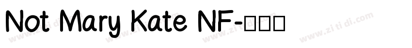 Not Mary Kate NF字体转换